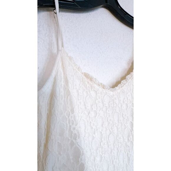 abercrombie and fitch lace maxi dress cream M - Picture 2 of 6